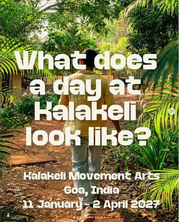 Kalakeli Movement Arts 2027 – 1, 2 or 3 Month Movement Arts Programme in Goa, India 포스터