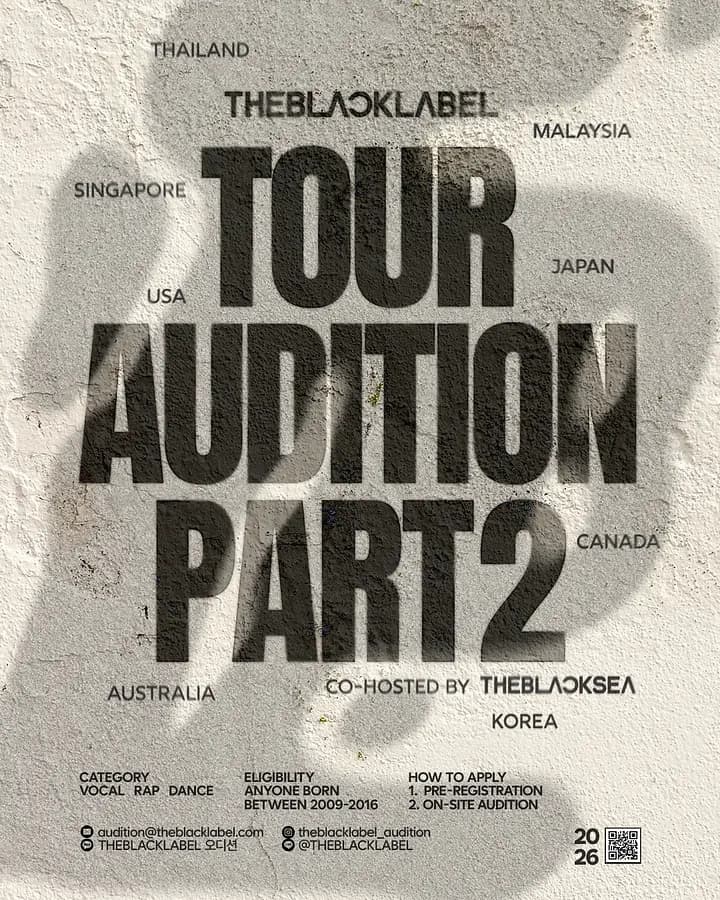 2026 THEBLACKLABEL TOUR AUDITION Part 2 포스터