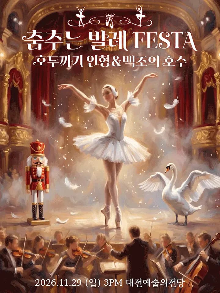 춤추는 발레 FESTA: 백조의호수 & 호두까기인형 [대전] 포스터