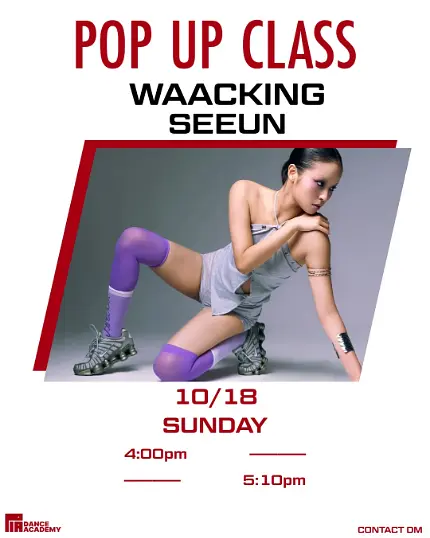 PIA DANCE ACADEMY POP UP CLASS (10/17–10/18) 포스터